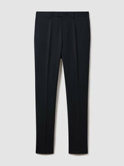 Men Slim Fit Cotton Blend Chinos in Navy