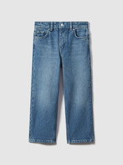 Children & Baby 3-9 yrs Loose Fit Adjuster Jeans in Mid Blue