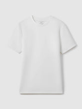 Men Interlock Jersey Crew Neck T-Shirt in White