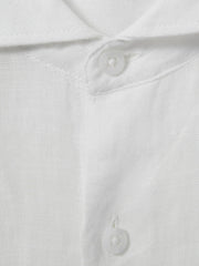 Children & Baby 3-9 yrs Striped Linen Cutaway Collar Shirt in White