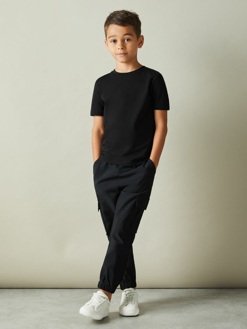 Children & Baby 9-13 yrs Crew Neck T-Shirt in Black