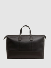 Men Leather Holdall in Chocolate