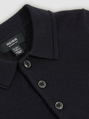 Children & Baby 3-9 yrs Merino Wool Polo Shirt in Navy
