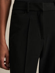 Women Flared Suit Trousers in Black