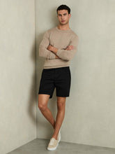 Men Short Length Casual Chino Shorts in Black
