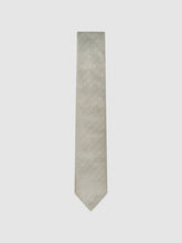 Men Polka Dot Silk Tie in Champagne