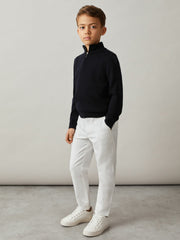 Children & Baby 13-14 yrs Slim Fit Casual Chinos in White