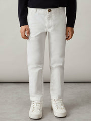 Children & Baby 13-14 yrs Slim Fit Casual Chinos in White