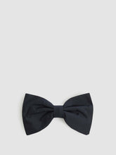 Men Grosgrain Silk Bow Tie in Navy