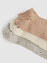 Women 3 Pack of Trainer Socks in Multi