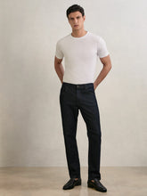 Men Straight-Leg Jeans in Raw Indigo