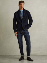 Men Cotton-Stretch Slim-Fit Jeans in Indigo Blue Wash