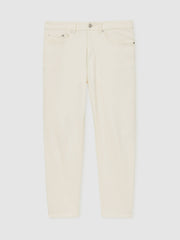 Men Relaxed-Fit Cropped Jeans in White