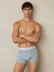 Men Stretch-Cotton Boxers 3 Pack in Blue Multi