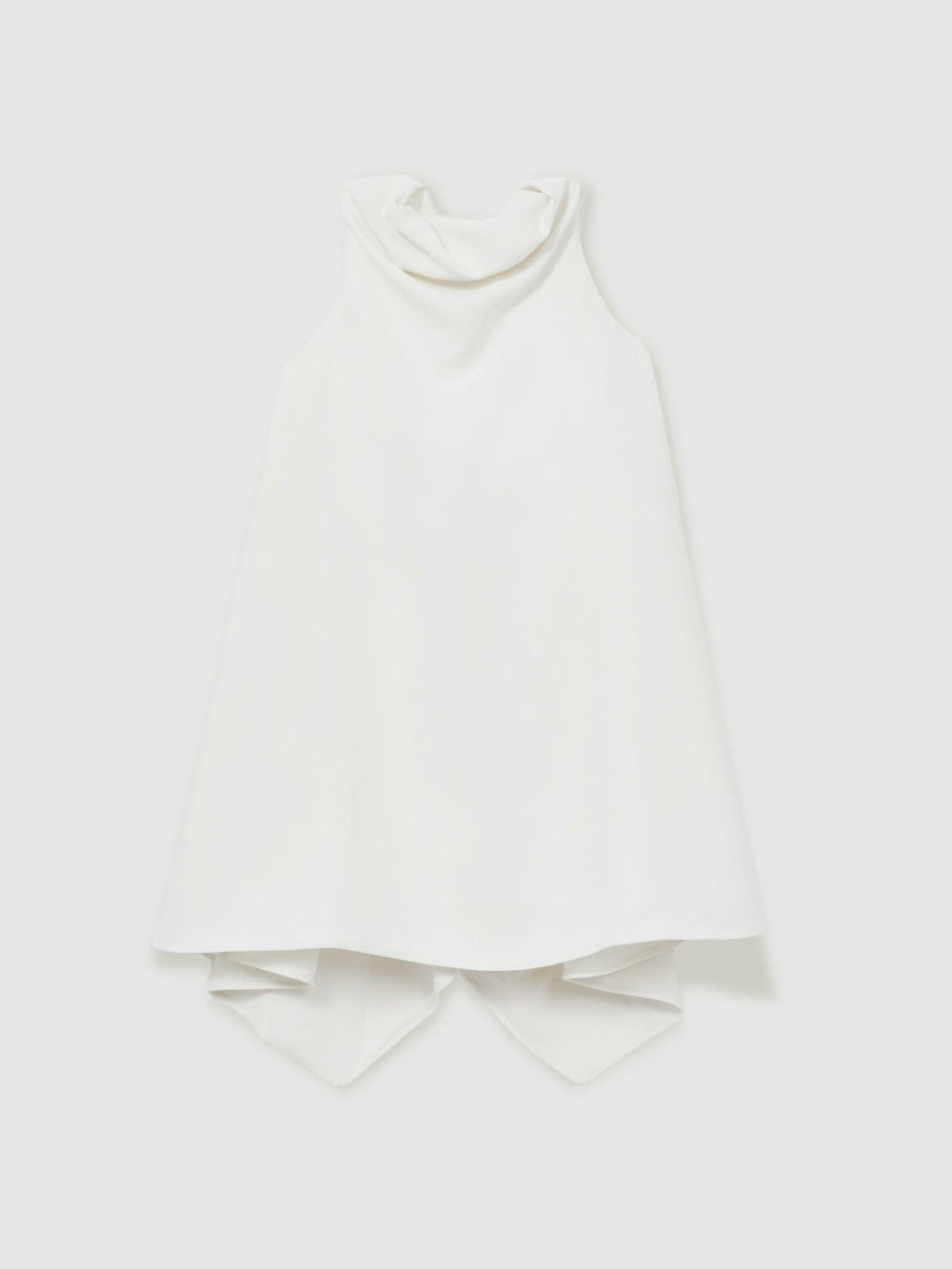 Children & Baby 13-14 yrs High-Neck Drape Back Dress in Ivory