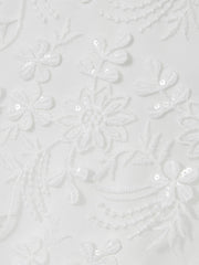 Children & Baby 13-14 yrs Tulle Floral-Embroidered Bridesmaid Dress in Ivory