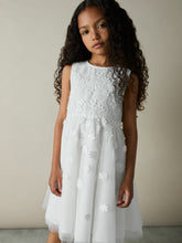 Children & Baby 9-13 yrs Tulle Floral-Embroidered Bridesmaid Dress in Ivory