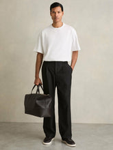 Men Cotton Garment-Dyed Oversized T-Shirt in White