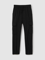 Children & Baby 9-14 yrs Technical Drawstring Trousers in Black