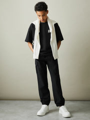 Children & Baby 9-14 yrs Technical Drawstring Trousers in Black
