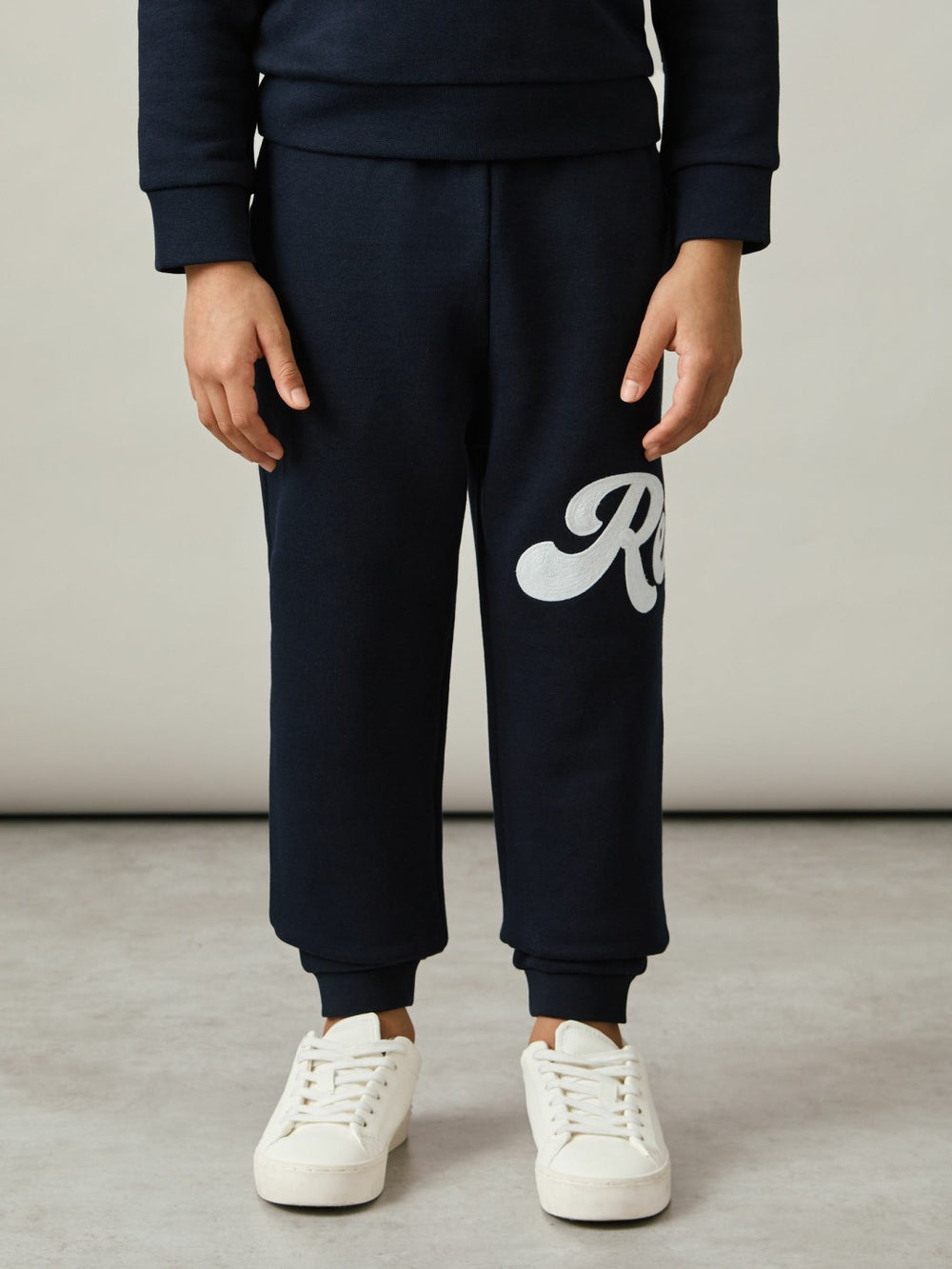 Children & Baby 9-13 yrs Cotton-Blend Logo Script Joggers in Navy