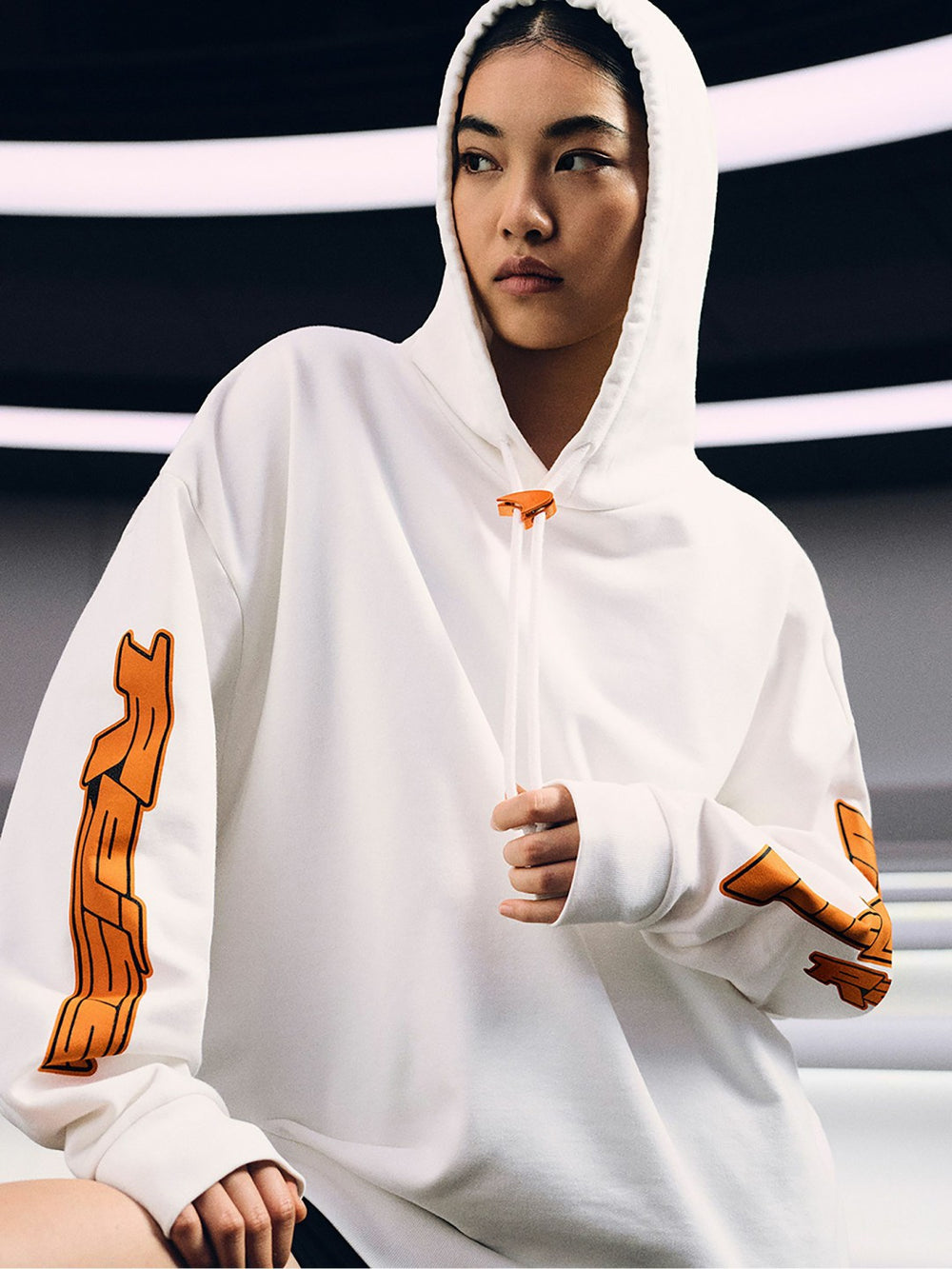Men McLaren F1 Team Oversize Toggle Hoodie Unisex Fit in White