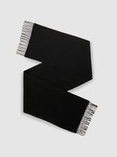 Men Wool and Cashmere Scarf in Black