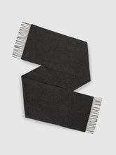 Men Wool and Cashmere Scarf in Charcoal