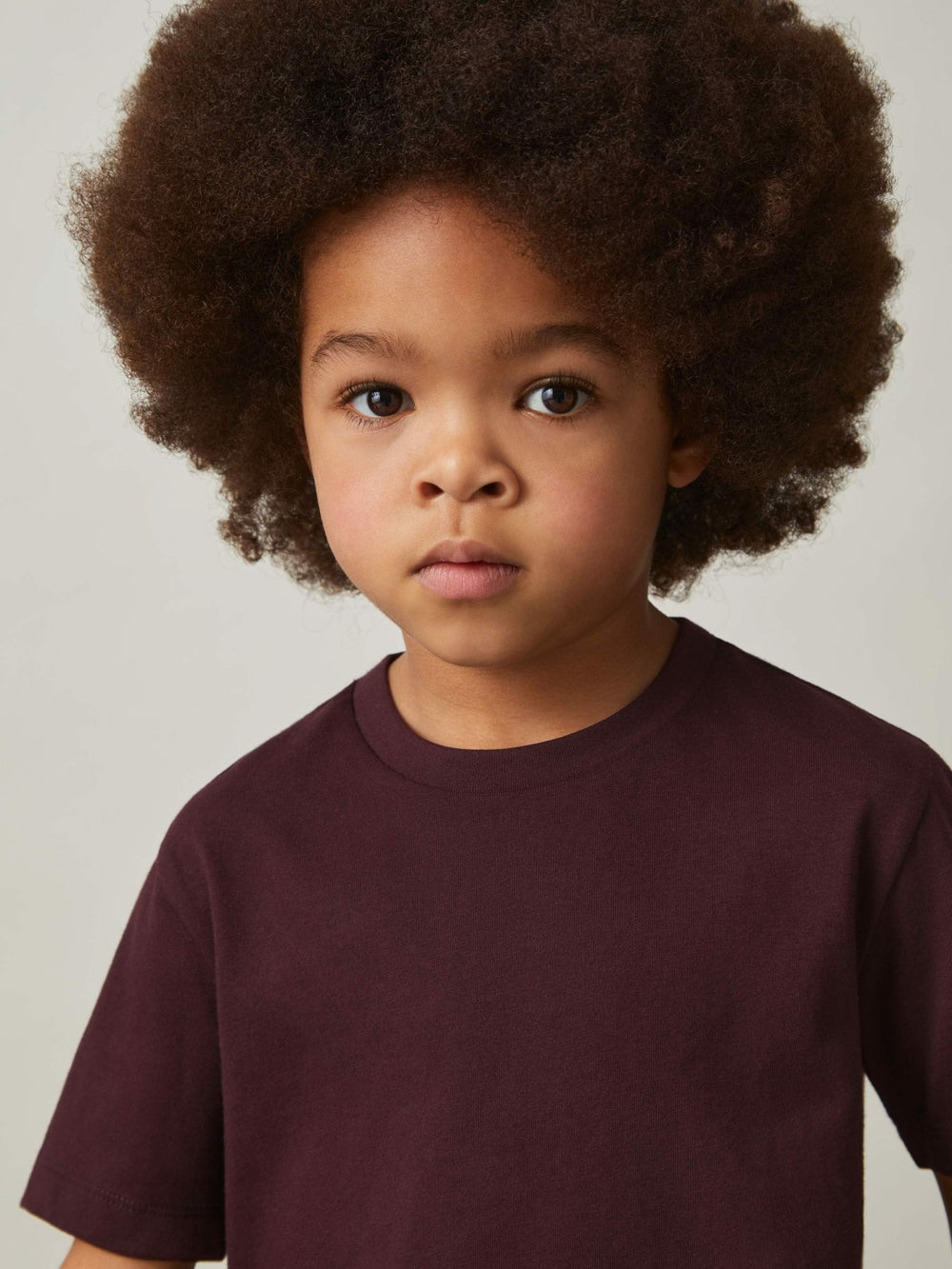 Children & Baby 9-13 yrs Cotton Crew-Neck T-Shirt in Bordeaux
