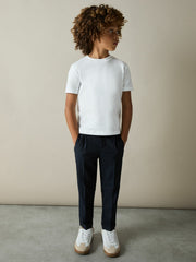 Children & Baby 3-9 yrs Cotton Crew-Neck T-Shirts 3 Pack in White/Navy/Soft Grey