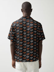 Men McLaren F1 Team Speedmark Logo Shirt in Black