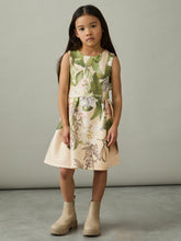 Children & Baby 4-9 yrs Floral Scuba Sleeveless Dress in Pink Print