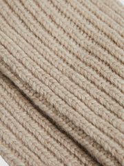 Women Rib-Knit Socks With Cashmere in Oatmeal