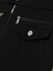 Children & Baby 13-14 yrs Piqué Zip-Detail Mini Skirt in Black