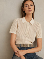 Women Leather Half Keeper Belt in Grey