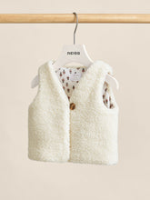 Children & Baby Lined Fleece Gilet in Ivory