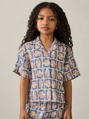 Children & Baby 9-13 yrs Geometric Chain Print Shirt in Multi