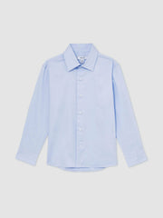 Children & Baby 3-9 yrs Slim-Fit Cotton Shirt in Soft Blue