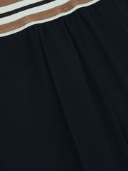 Children & Baby 13-14 yrs Stripe-Waistband Wide-Leg Trousers in Navy