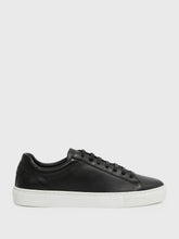 Men Leather Low-Top Trainers in Black