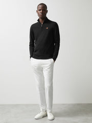 Men McLaren F1 Team Merino Half-Zip Jumper in Black