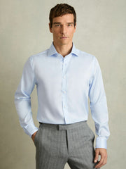 Men Regular Fit Shirt in Soft Blue
