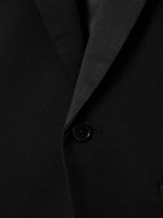 Children & Baby Wool-Blend Double-Breasted Tuxedo Jacket in Black