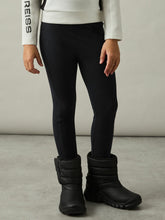 Children & Baby 4-9 yrs Stretch Logo Print Leggings in Black
