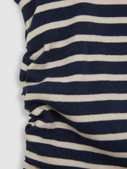 Children & Baby 9-13 yrs Ruched Vest Top in Navy/White