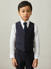 Children & Baby 13-14 yrs Modern Fit Waistcoat in Navy