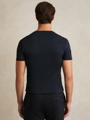 Men Cotton Sports-Fit T-Shirt in Navy