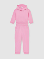 Children & Baby 4-9 yrs Cotton-Blend Hoodie And Joggers Set in Bright Pink