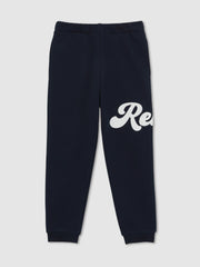 Children & Baby 13-14 yrs Cotton-Blend Logo Script Joggers in Navy