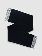 Men Wool and Cashmere Scarf in Navy